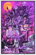 Treehouse Blacklight Poster Image