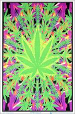Heady Leaf Black Light Poster Image