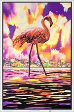 Flamingo Blacklight Poster Image