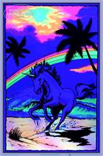 Rainbow Unicorn Black Light Poster - 23" X 35"