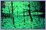 Summer Woods Black Light Poster - 35" X 23"