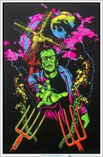 Frankenstein Monster Blacklight Poster Image