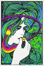  Acid Queen by Tom Gatz Flocked Blacklight Poster Image