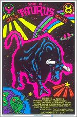 Taurus Zodiac Sign Blacklight Poster 23