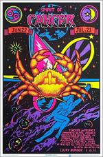 Cancer Zodiac Sign Blacklight Poster Image
