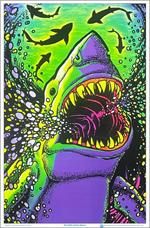 Shark Attack Blacklight Poster Image