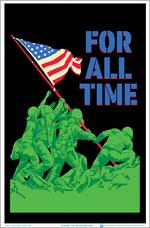 For All Time Iwo Jima Blacklight Poster Image