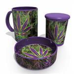 Wholesale Flaming Cannabis Leaf Buzz Mug Trifecta Set Image