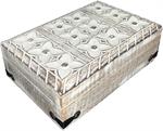 Mango Wood Engraved Whitewashed Box Image