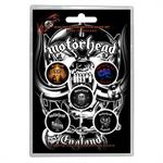 Motorhead England Button set (pack of 5)-IMAGE