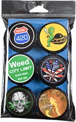 Compact 1.5g Metal Click Storage Container Set 2 - (Set of 6) Image