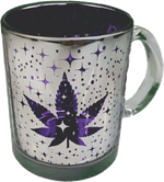 Metallic Silver - Purple Galaxy 16oz Coffee Mug Image
