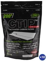 CTIP Carbon Filters 10 Bag Countertop Display Box - 200 pcs per bag Image