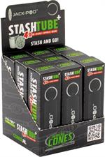 Jack-Pod Stash Tube with 4 Reusable Capsules - Black 9pc Countertop Display Image
