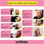 Crazy Color Hair Dye - How To Instructions Graphic