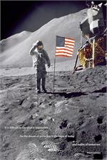 AMERICAN MOON LANDING POSTER - 24