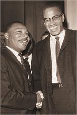 The Meeting - Malcolm X & MLK Poster Image