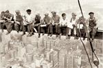 Manhattan Skyscraper Men On Beam - Poster Image
