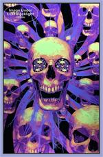 Hyper Skull - Non Flocked Blacklight Poster - 24" X 36"