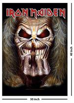 Iron Maiden Finger Fabric Poster - dimensions