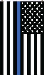 Thin Blue Line Police Fly Flag Image