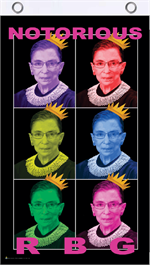 Notorious RBG (Ruth Bader Ginsberg) Popart Fly Flag Image