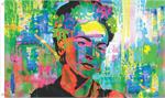 Frida Kahlo Blacklight Reactive Fly Flag Image