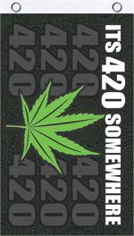 It's 420 Somewhere Fly Flag Image