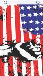 USA Grunge Fly Flag Image