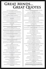 GREAT MINDS, GREAT QUOTES POSTER - 24
