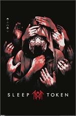 Grabbing Hands Red Music Poster Image