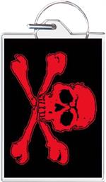 Skull & Cross Keychain Clear Background Image