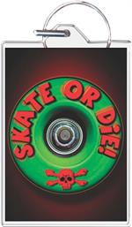 Skate Or Die Keychain Clear Background Image