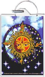 Sun Face - Mikio Kennedy Keychain Clear Background Image