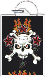 Skull & Crossbones Keychain Clear Background Image