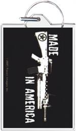 Made In America - Machine Gun Keychain Clear Background image