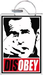 Disobey Keychain Clear Background Image