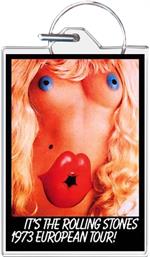 Rolling Stones Eurotour 1973 - Face Keychain Image