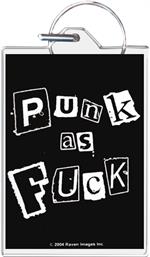 Punk As Fuck Keychain Clear Background Image