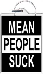 Mean People Keychain Clear Background Image