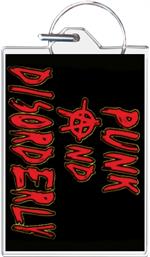 Punk And Disorderly Keychain Clear Background Image