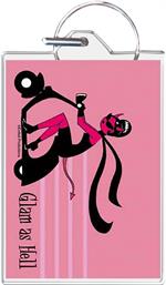 Glam As Hell Scooter Keychain Clear Background Image