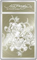 Ed Hardy Enzo Silver Plated 'Love Kills Slowly' Electronic Torch Lighter