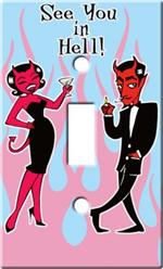 LIGHT SWITCH PLATE - SEE YOU IN HELL