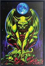 Gargoyle Framed LED Neon Light Canvas Print - 24" x 36" IMAGE