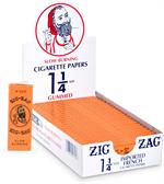  Zig-Zag French Orange Rolling Papers 1 1/4 - 24 Booklet Box Image