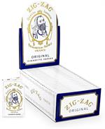Zig-Zag Original White Single Wide Rolling Papers - 24 Booklet Box Image