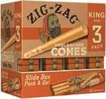 Zig-Zag Unbleached King Size Cones Promo Display - 36 Packs Image