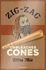 Zig-Zag Tin Sign - Unbleached Cones 12
