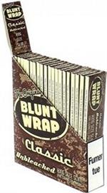 Blunt Wrap Classic Unbleached Rolling Papers - King Size Slim - 25pk/25cs